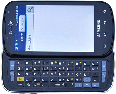 Figure 1—Samsung Galaxy S, with a slide-out keyboard